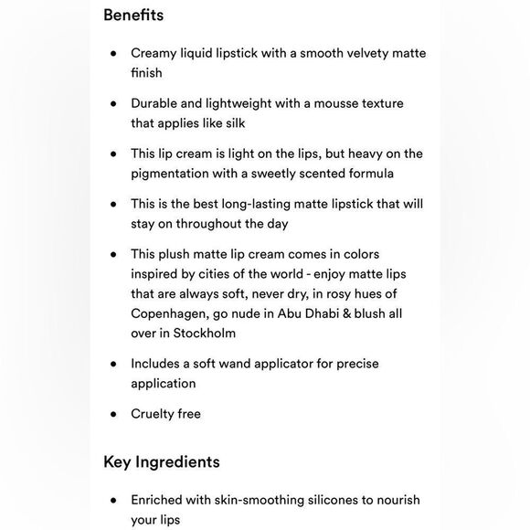 $5 🌙 NYX Matte Lipcream In Amsterdam‎ 🆕 FULL SZ - Picture 5 of 5